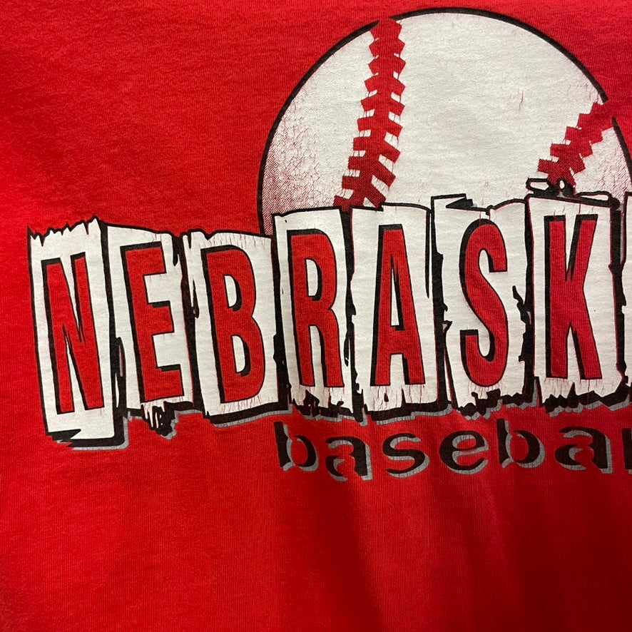 Vintage Nebraska Huskers Baseball Shirt M