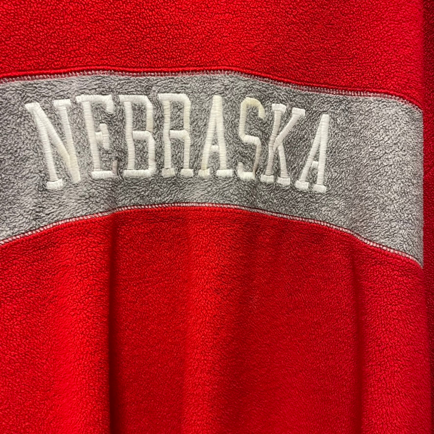 Vintage Nebraska Huskers Fleece Crewneck XL