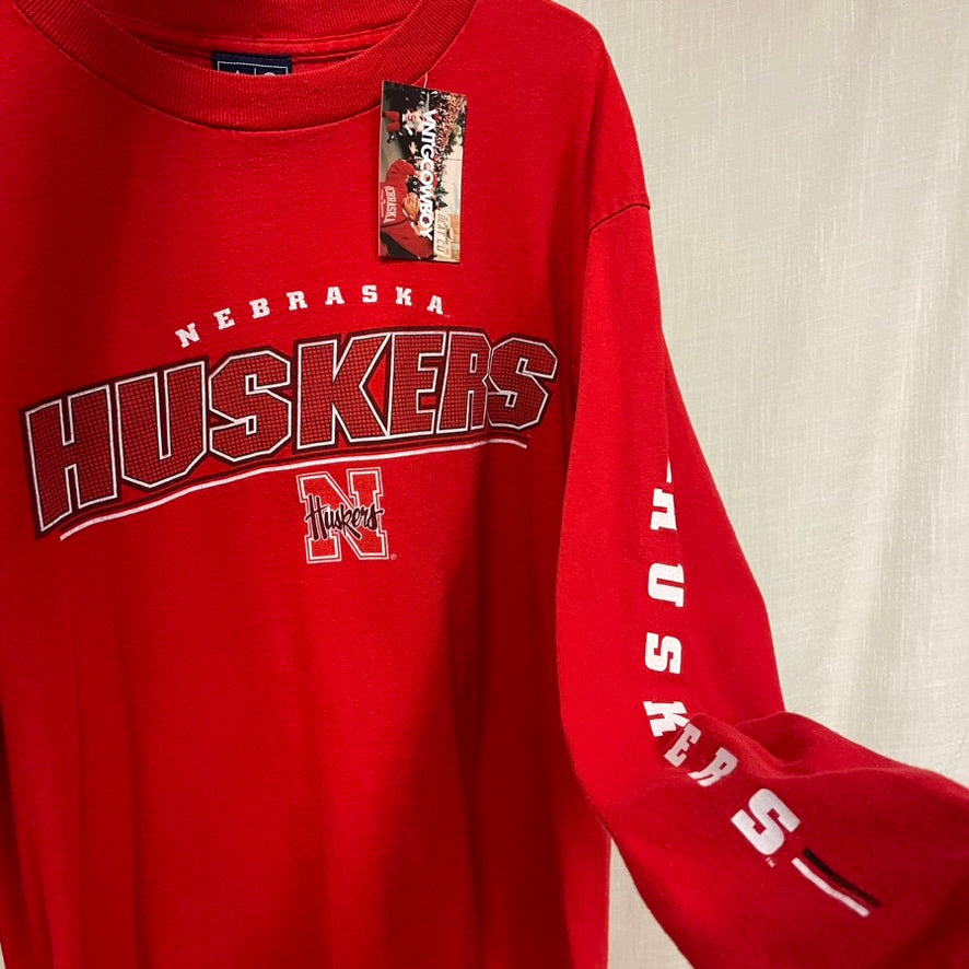 Vintage Nebraska Huskers Shirt L