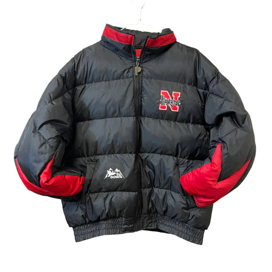 Vintage Nebraska Huskers DOWN Puffer Jacket L