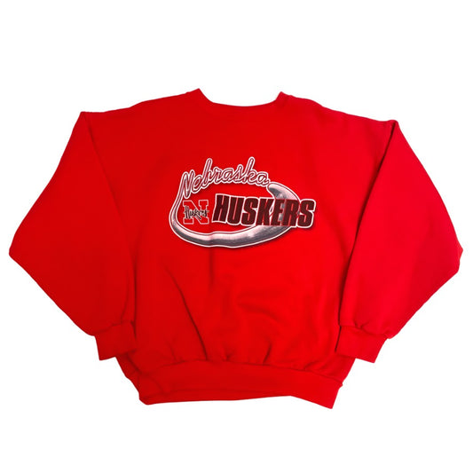 Vintage Nebraska Huskers Logo Athletic Crewneck XL