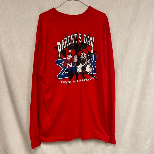 Vintage Nebraska Huskers Sigma Chi Parent's Day 1994 Shirt XL