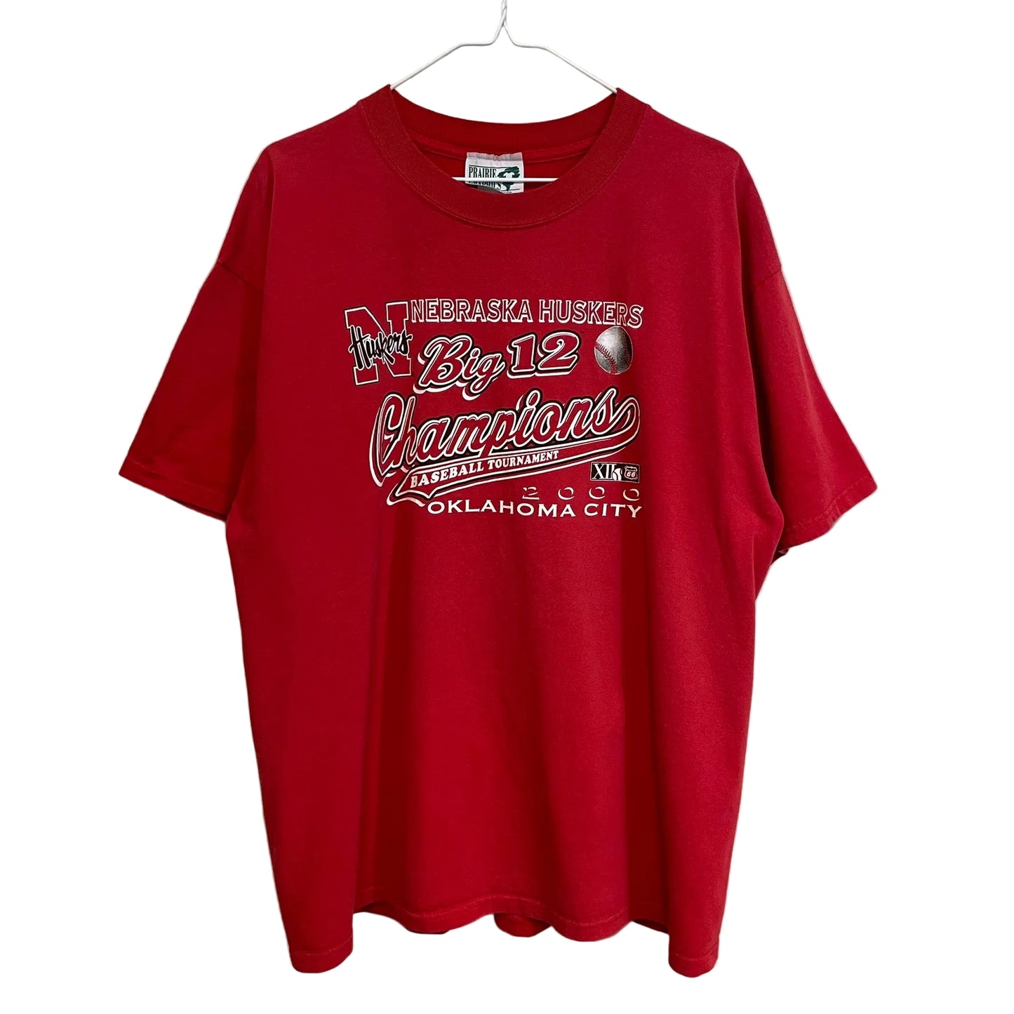 Vintage Nebraska Huskers Baseball Big 12 Champions Shirt XL