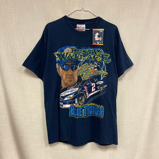 Vintage Rusty Wallace Blue Thunder NASCAR Shirt M