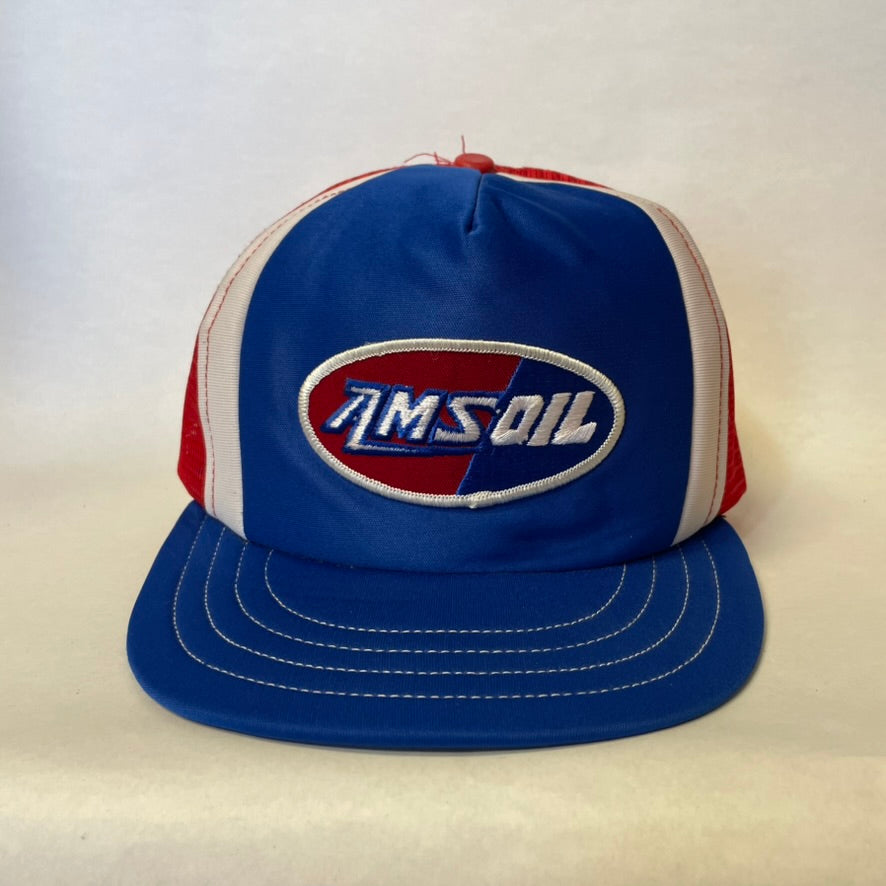 Vintage AMS Oil Snapback Trucker Hat