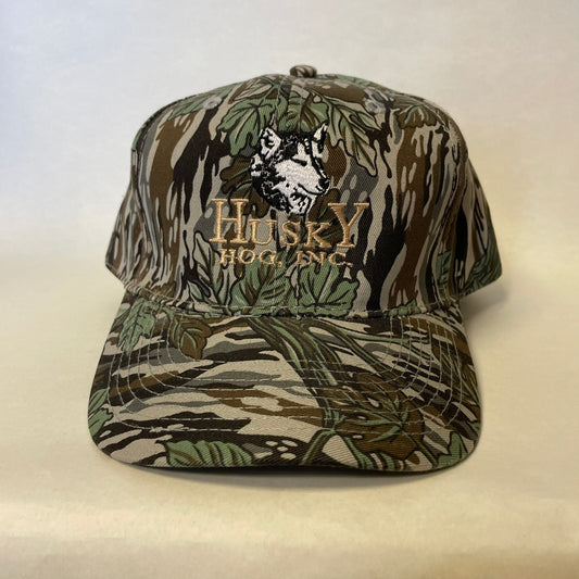 Vintage Husky Hog INC Camo Snapback Hat