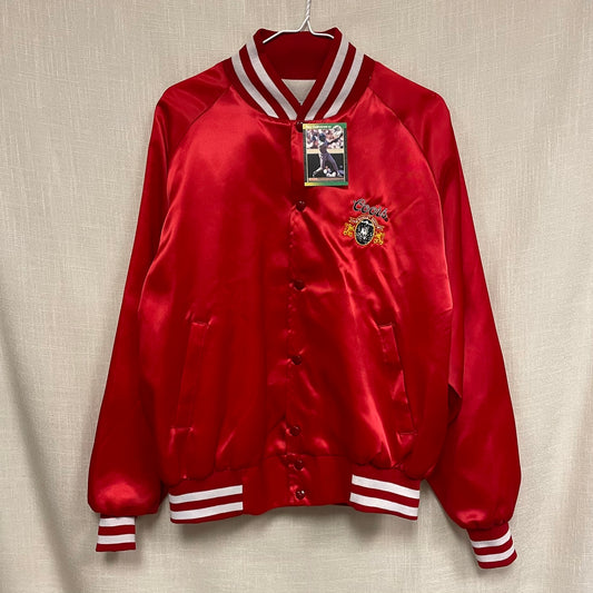Vintage Coors Banquet Beer Satin Bomber Jacket