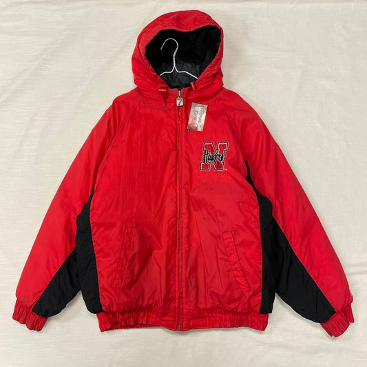 Vintage Nebraska Huskers Puffer Jacket XL