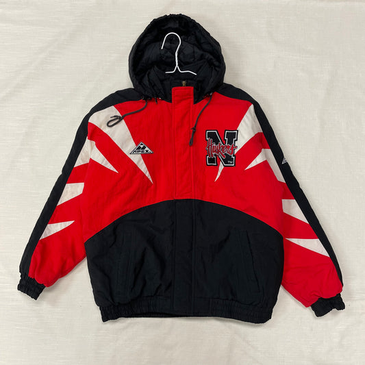 Vintage Nebraska Huskers Sharktooth APEX ONE Puffer Jacket M *FLAW*