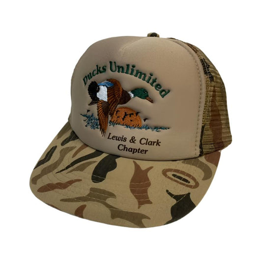 Vintage Ducks Unlimited Lewis and Clark Chapter Camo Snapback