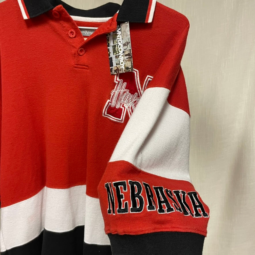 Vintage Nebraska Huskers Polo L