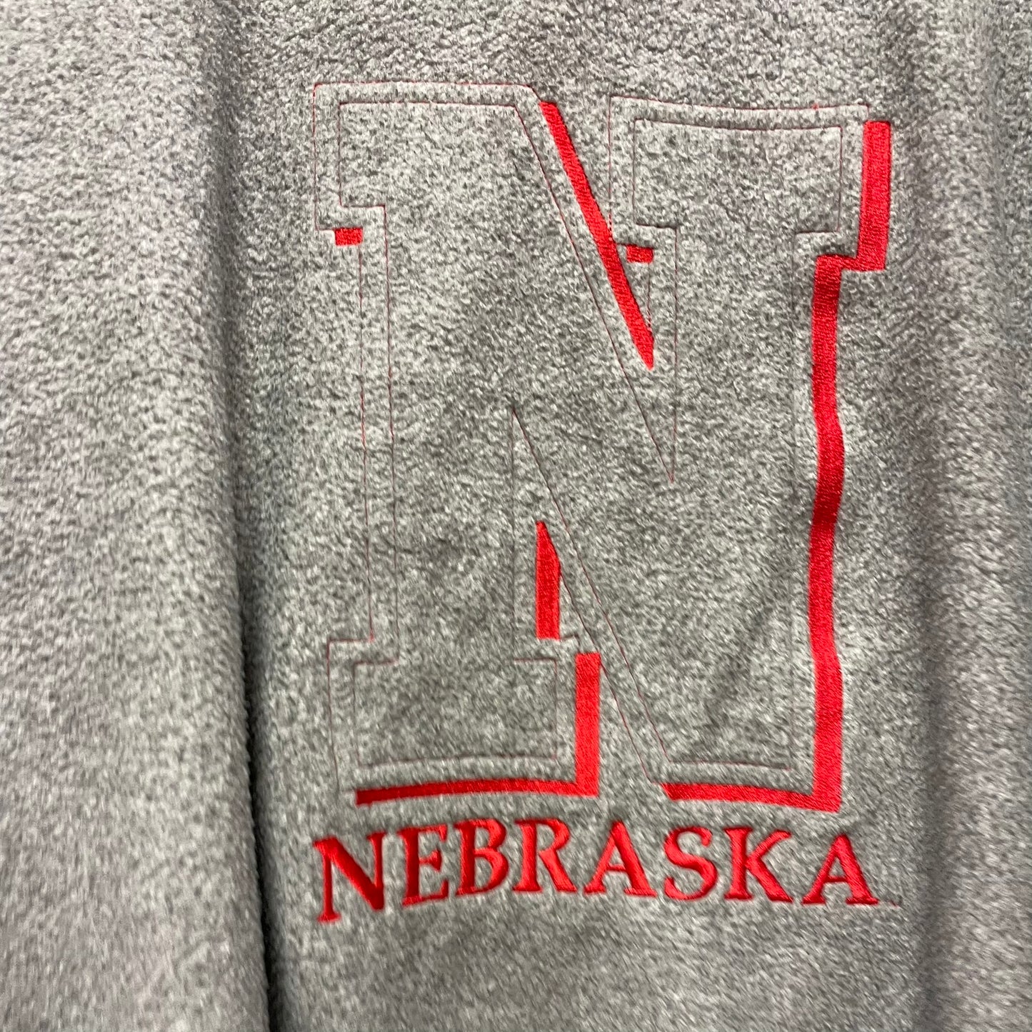 Vintage Nebraska Huskers Fleece Crewneck L