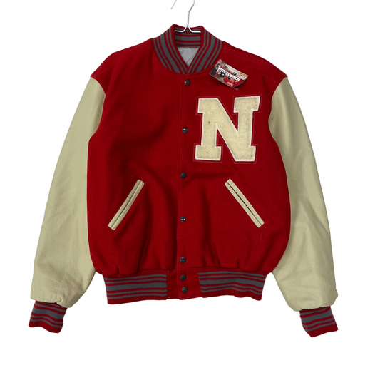 Vintage Nebraska Huskers Letterman Jacket L