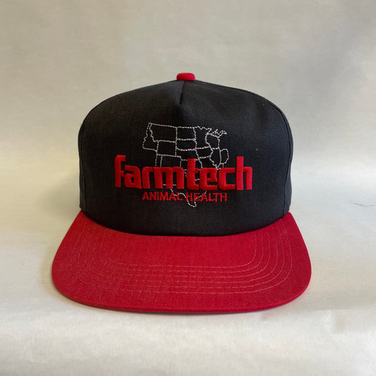 Vintage Farmtech Animal Health Snapback Hat