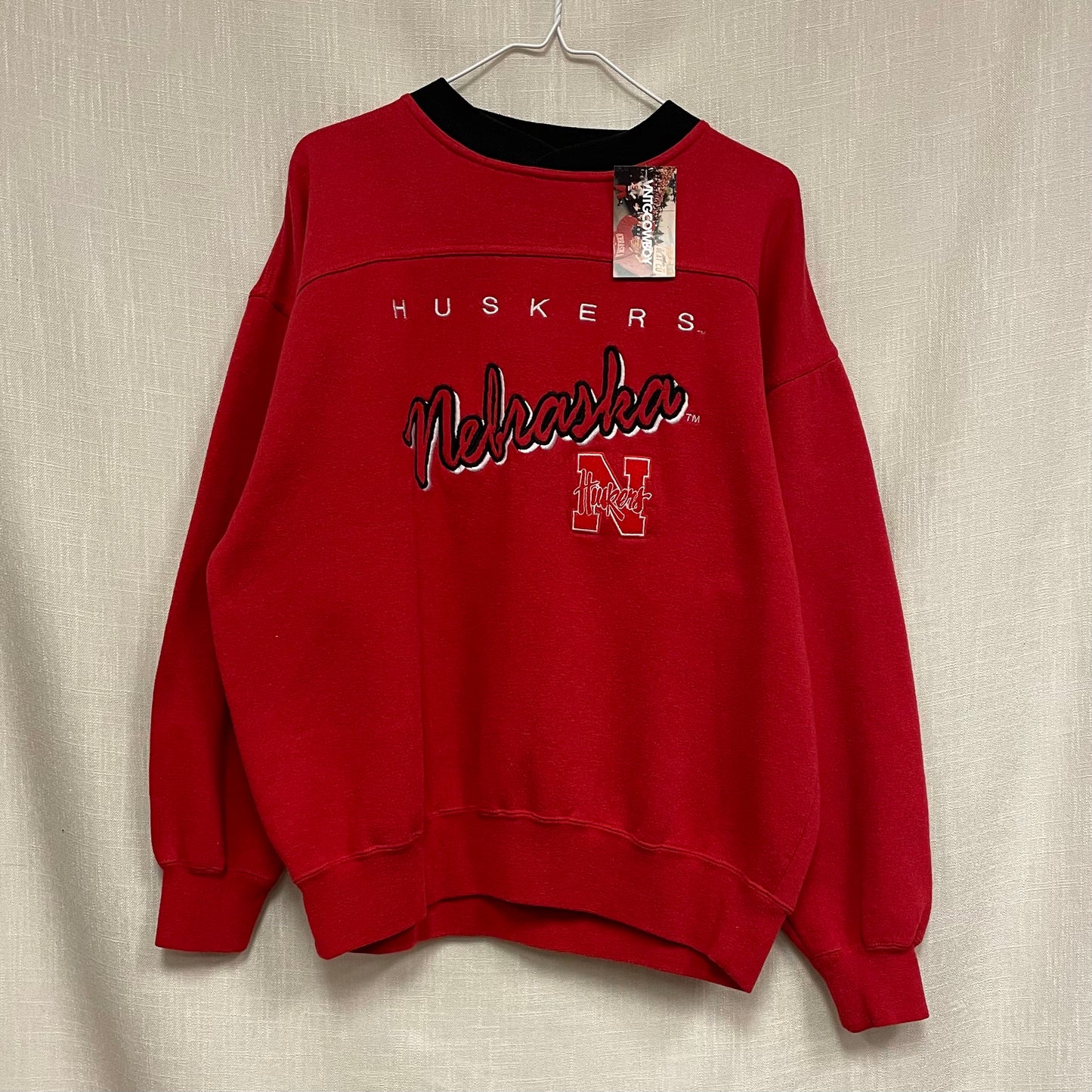 Vintage Nebraska Huskers Crewneck L