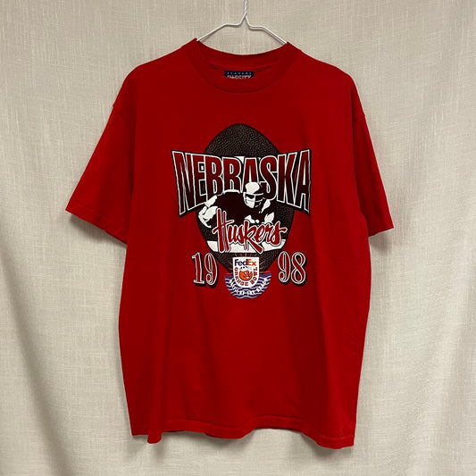 Vintage Nebraska Huskers 1998 FedEx Orange Bowl Shirt XL