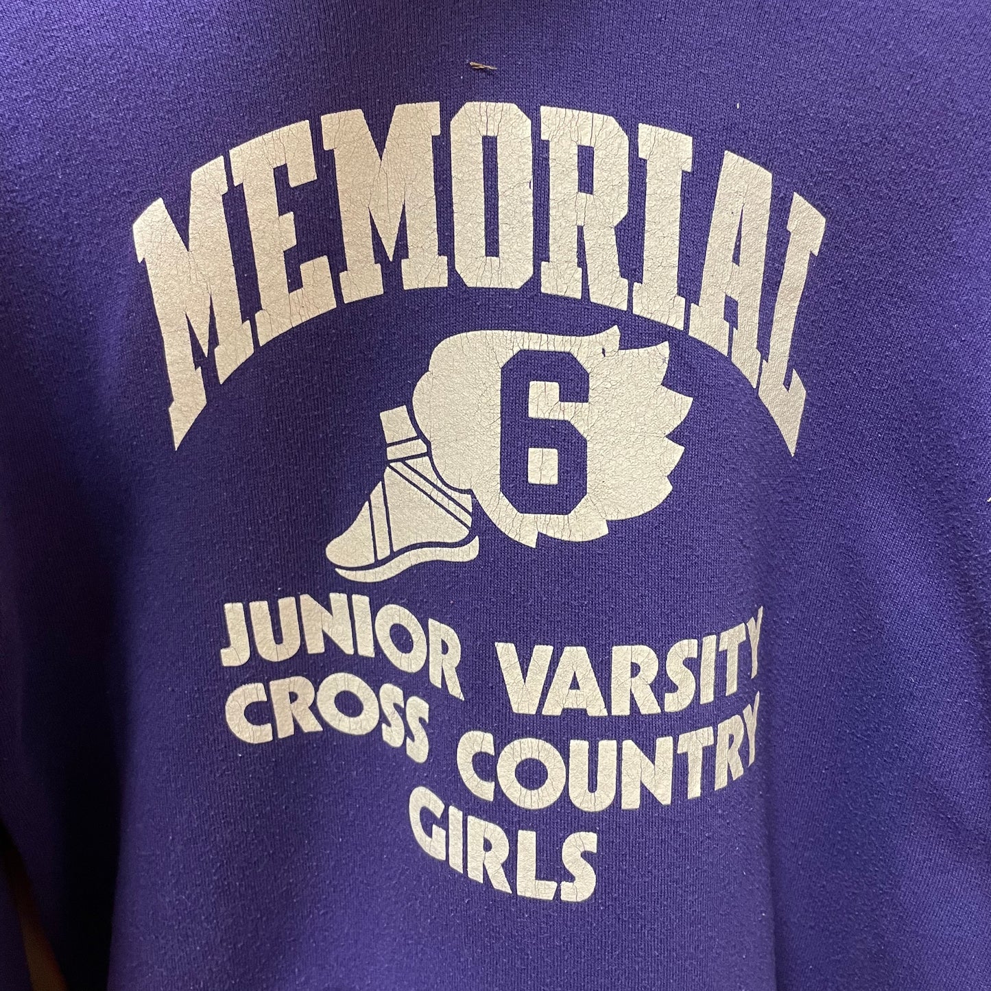 Vintage Memorial Cross Country Russell Athletic Hoodie M