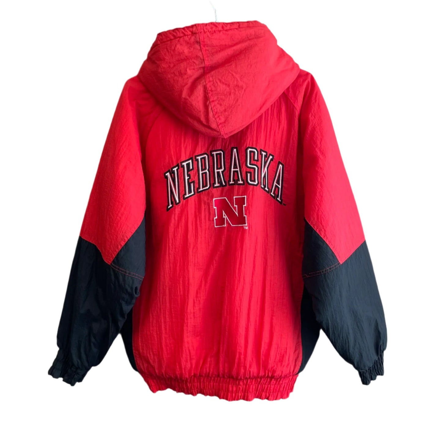 Vintage Nebraska Huskers Puffer Jacket L