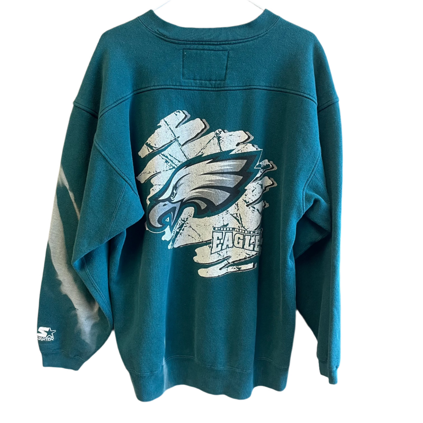 Vintage Philadelphia Eagles Starter Sweatshirt w/ back hit L