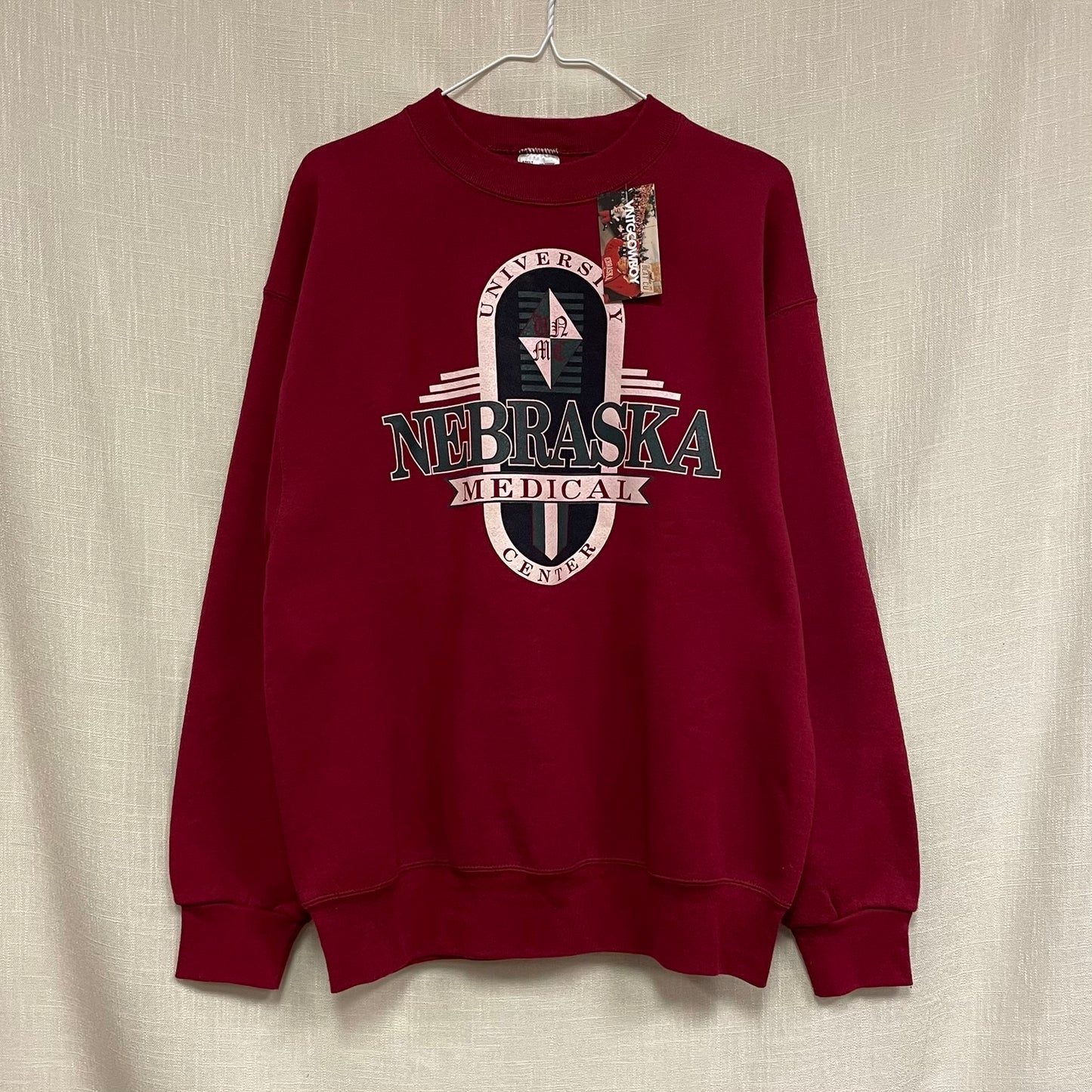 Vintage University of Nebraska Huskers Medicine Crewneck L