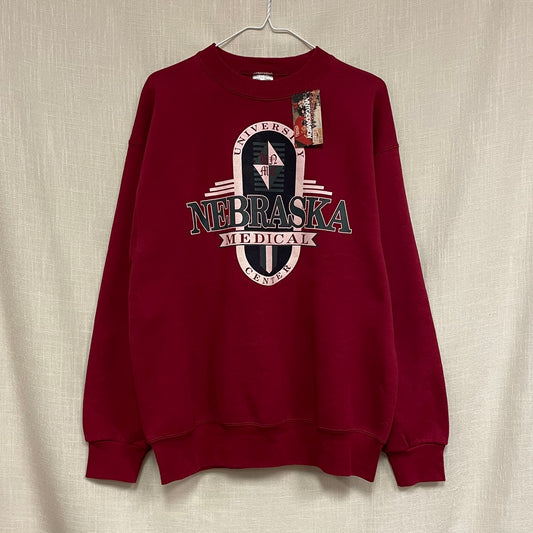 Vintage University of Nebraska Huskers Medicine Crewneck L