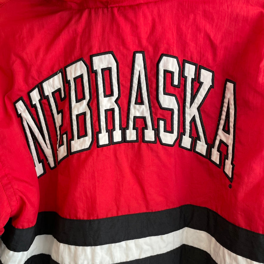 Vintage YOUTH Nebraska Huskers Puffer Jacket Adidas S