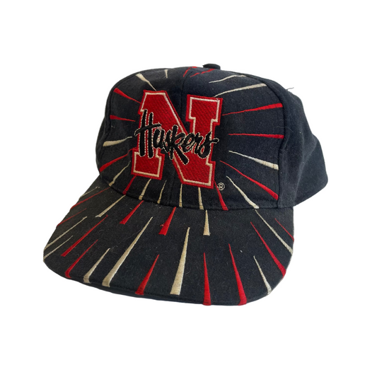 Vintage Nebraska Huskers Collision Snapback Hat