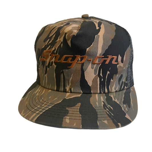 Vintage Snap-On Trebark Camo Snapback Hat