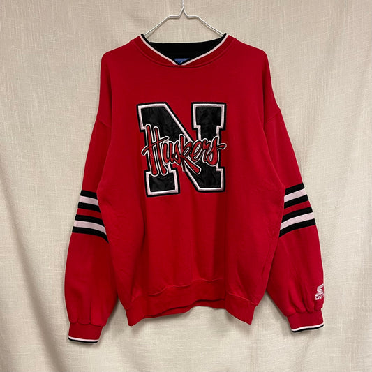 Vintage Nebraska Huskers STARTER Shia Labeouf Sweatshirt M
