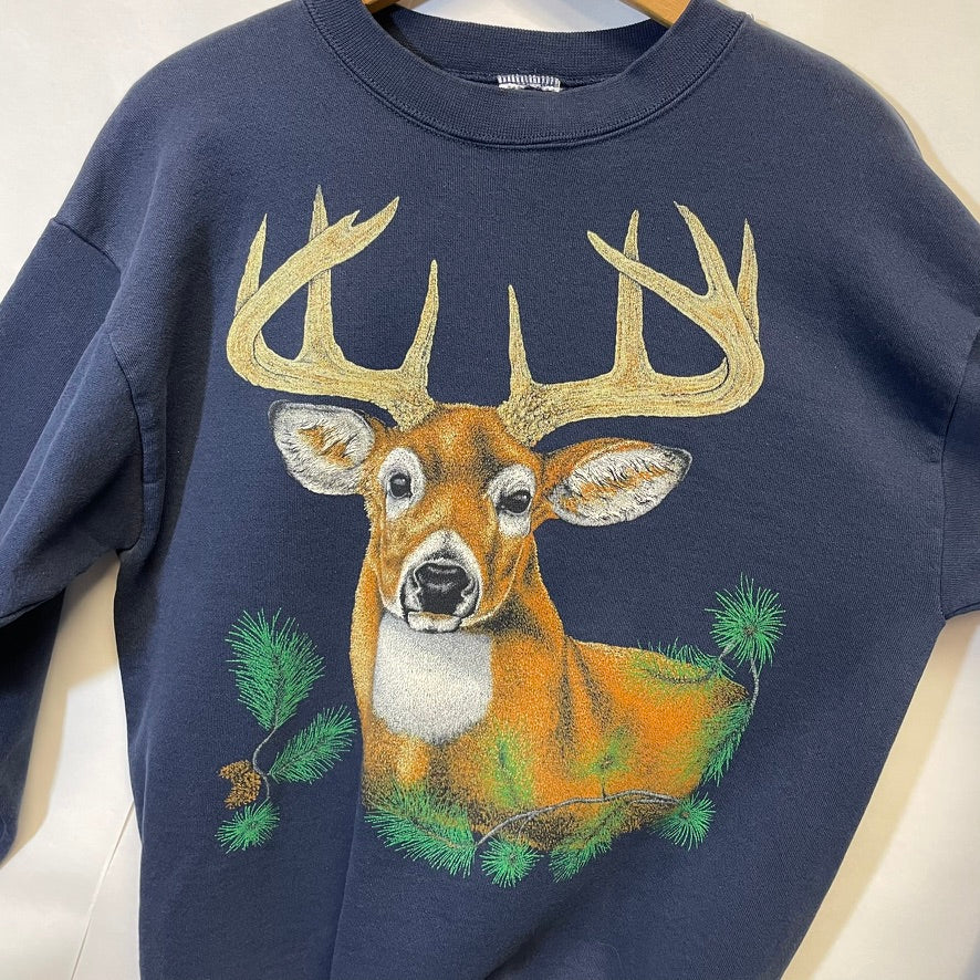 Vintage Deer Crewneck L