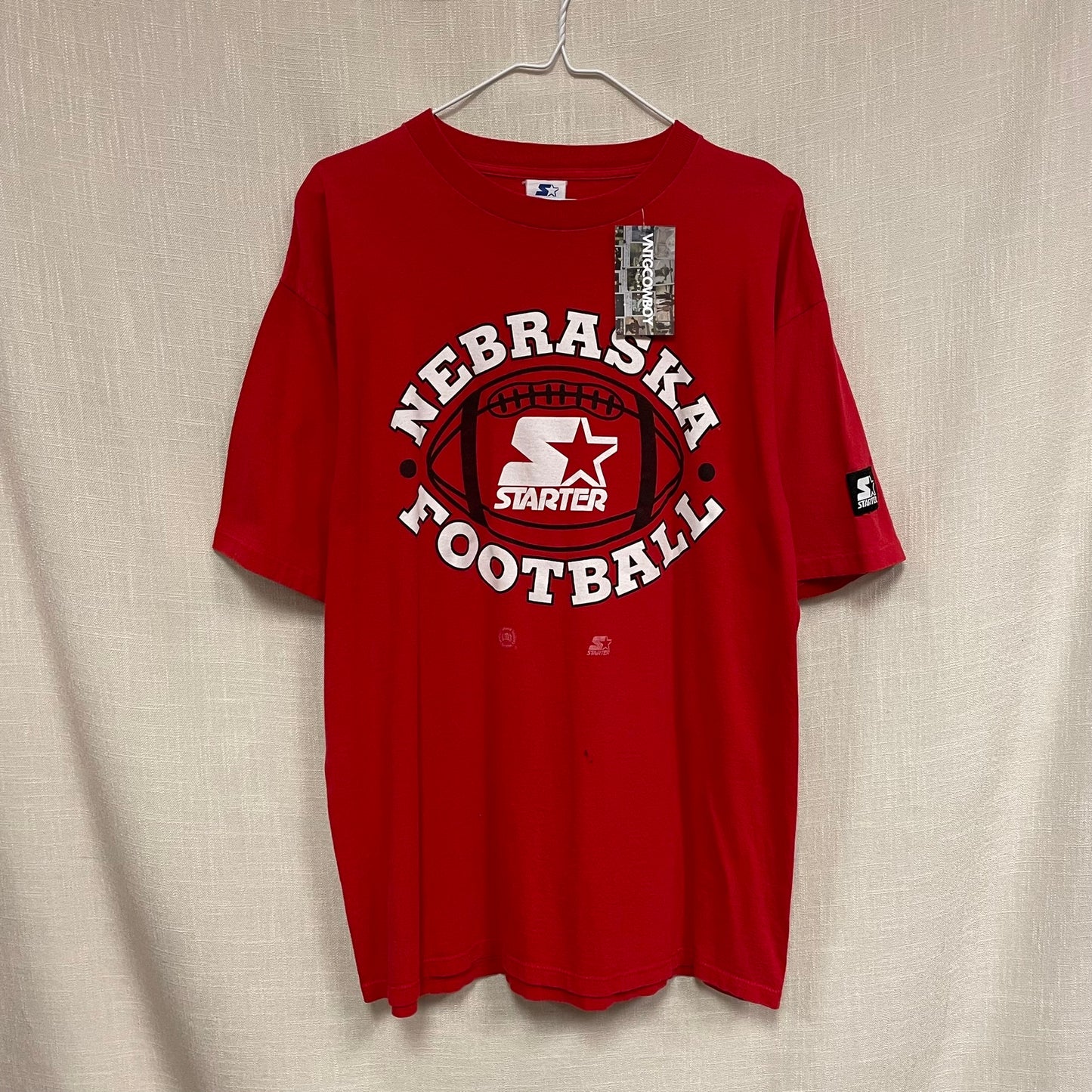 Vintage Nebraska Huskers STARTER Football Shirt L
