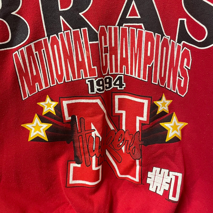 Vintage Nebraska Huskers Spellout L/XL
