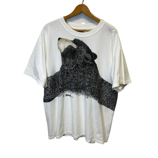 Vintage Bear A Hug Wrap Around Shirt XL