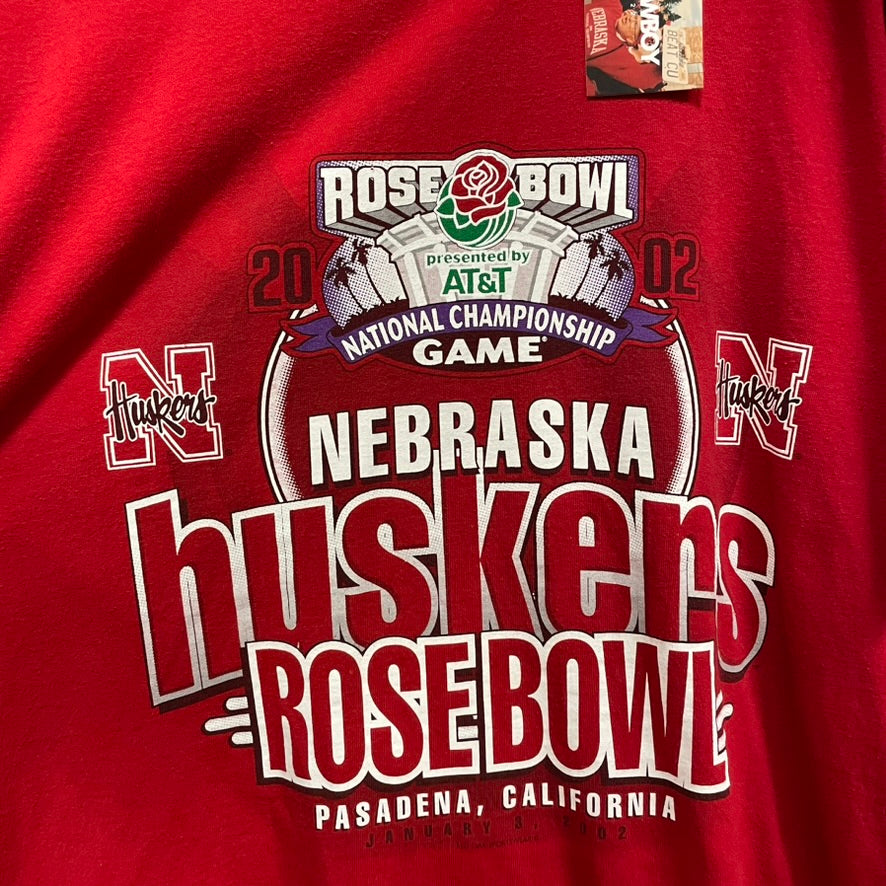 Vintage Nebraska Huskers 2002 Rose Bowl Shirt XL