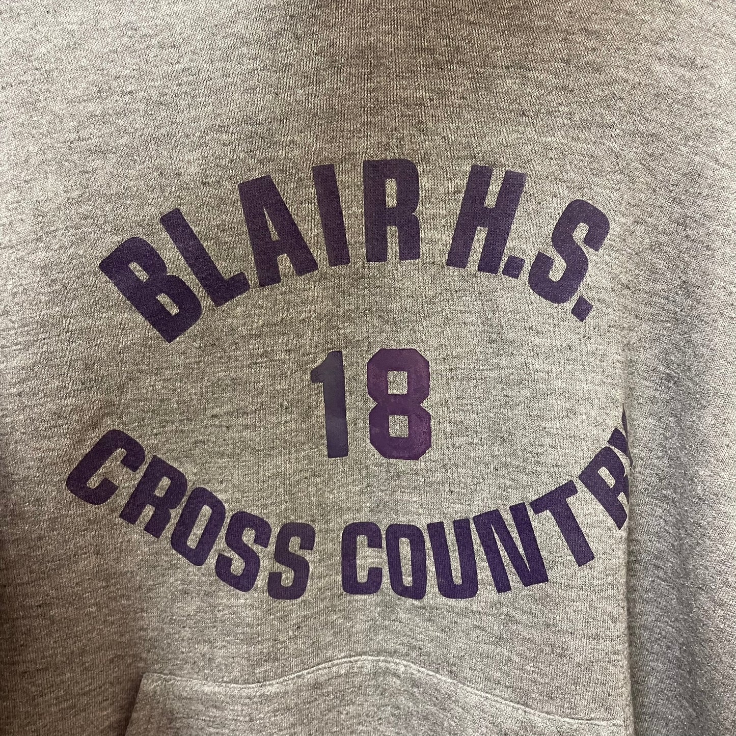 Vintage Russell Athletic Blair HS Cross Country #18 Hoodie S