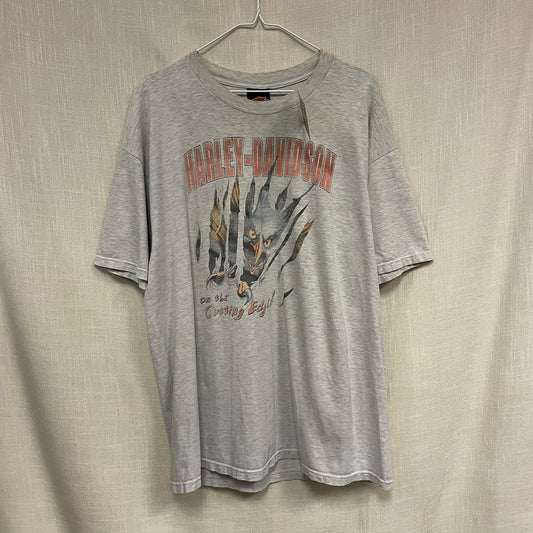 Vintage Harley Davidson 'on the cutting edge' Eagle Peterson's Miami Florida Shirt XL