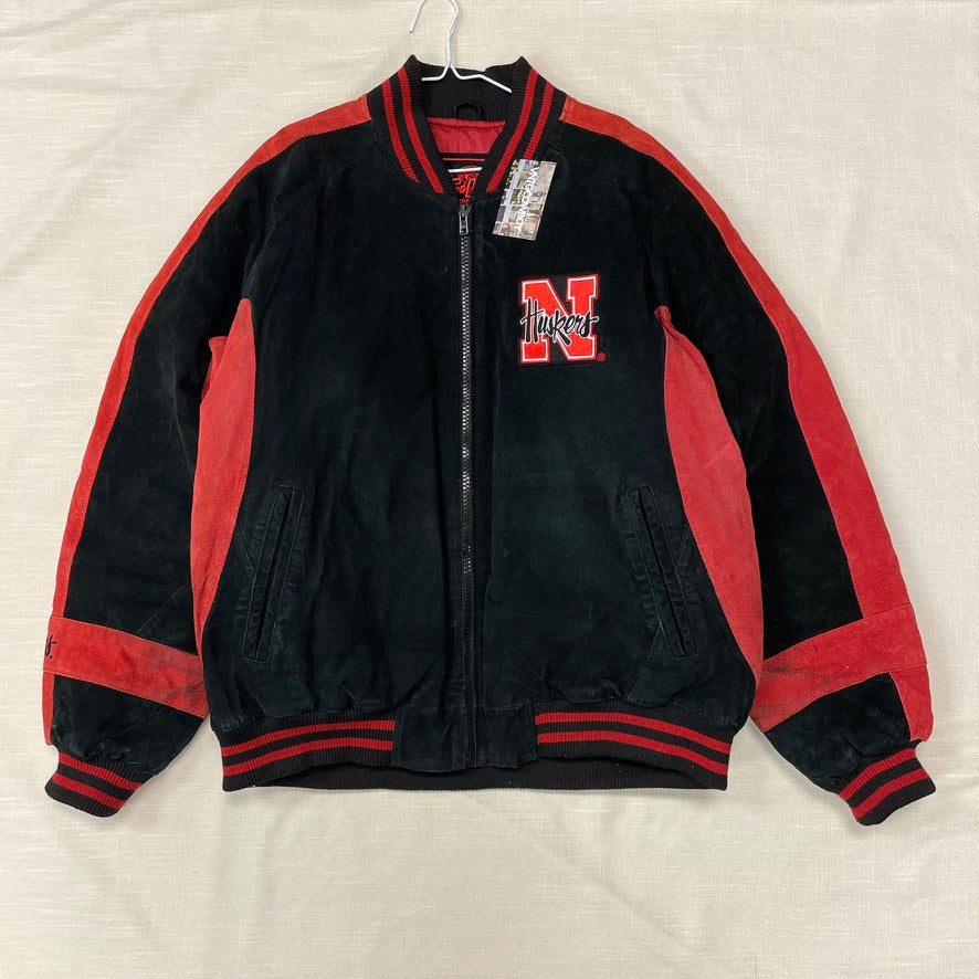 Vintage Nebraska Huskers Suede Jacket XXL