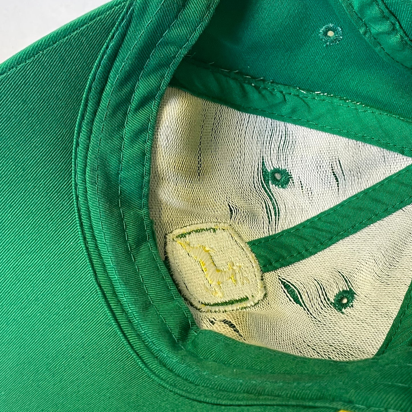 Y2K John Deere Barbed Wire Strapback hat
