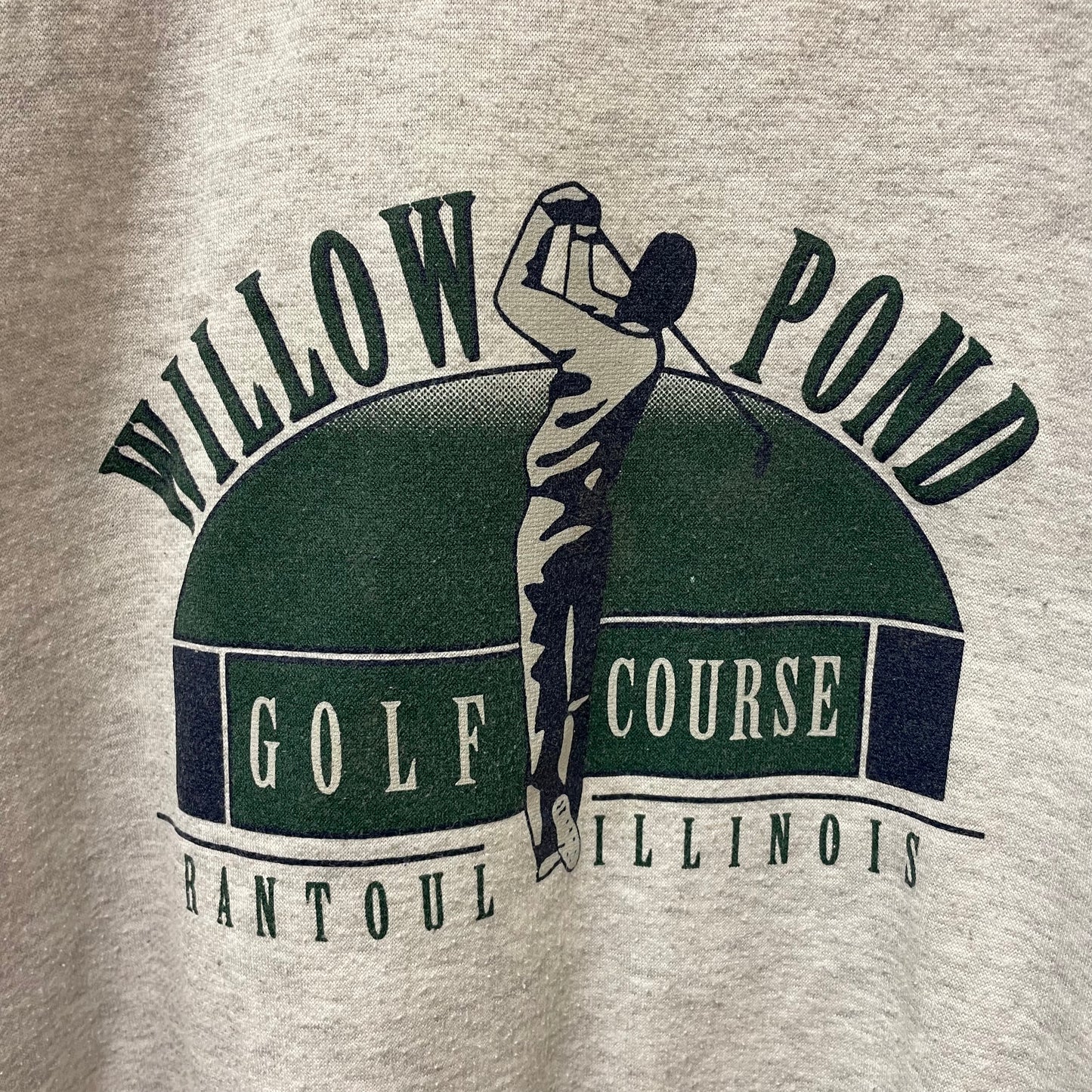 Vintage Willow Pond Golf Course Rantoul Illinois Crewneck XL