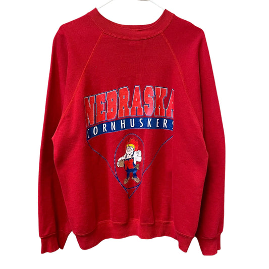 Vintage Nebraska Huskers Herbie Crewneck L