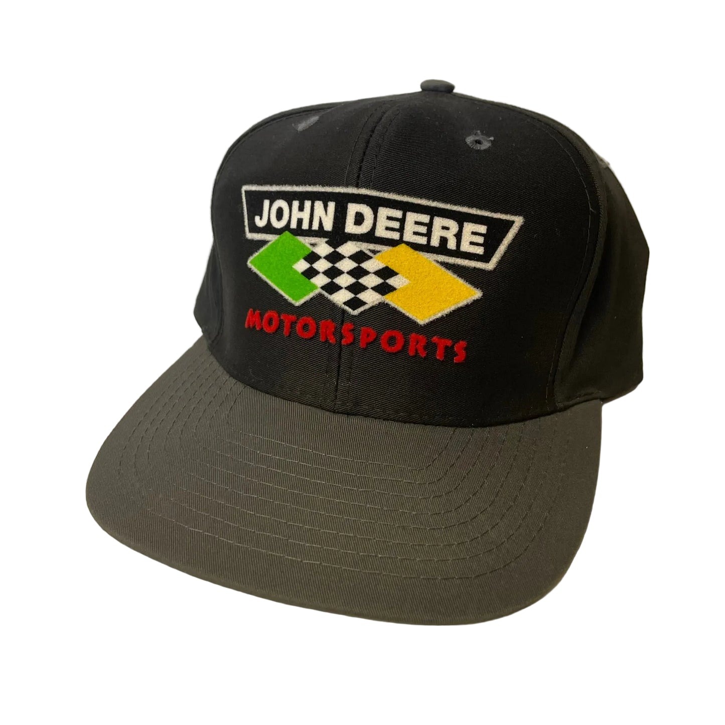 Vintage John Deere Motorsports Snapback Hat