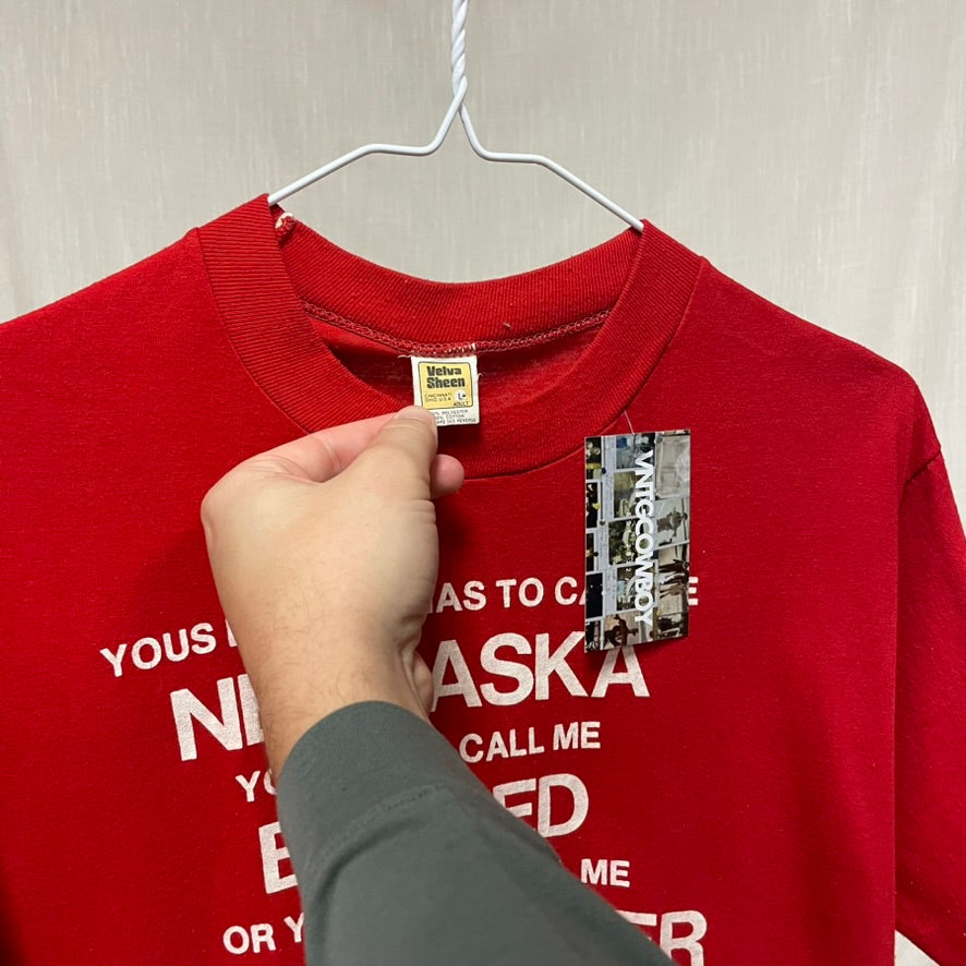 Vintage Nebraska Huskers Humor Shirt L