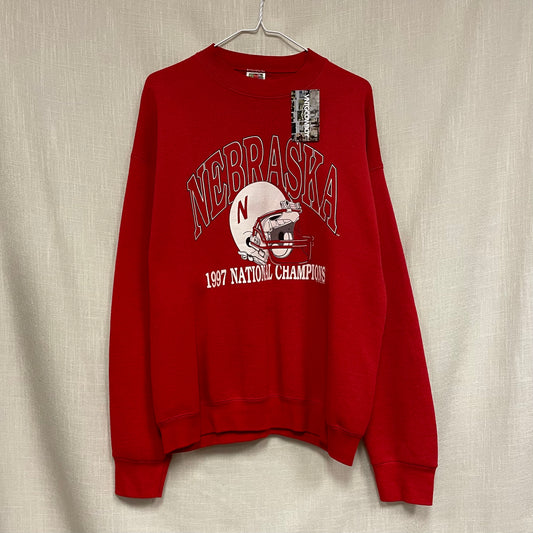 Vintage Nebraska Huskers 1997 National Champions Crewneck L