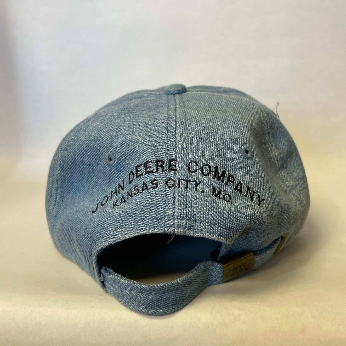 Vintage John Deere Denim Strapback Hat