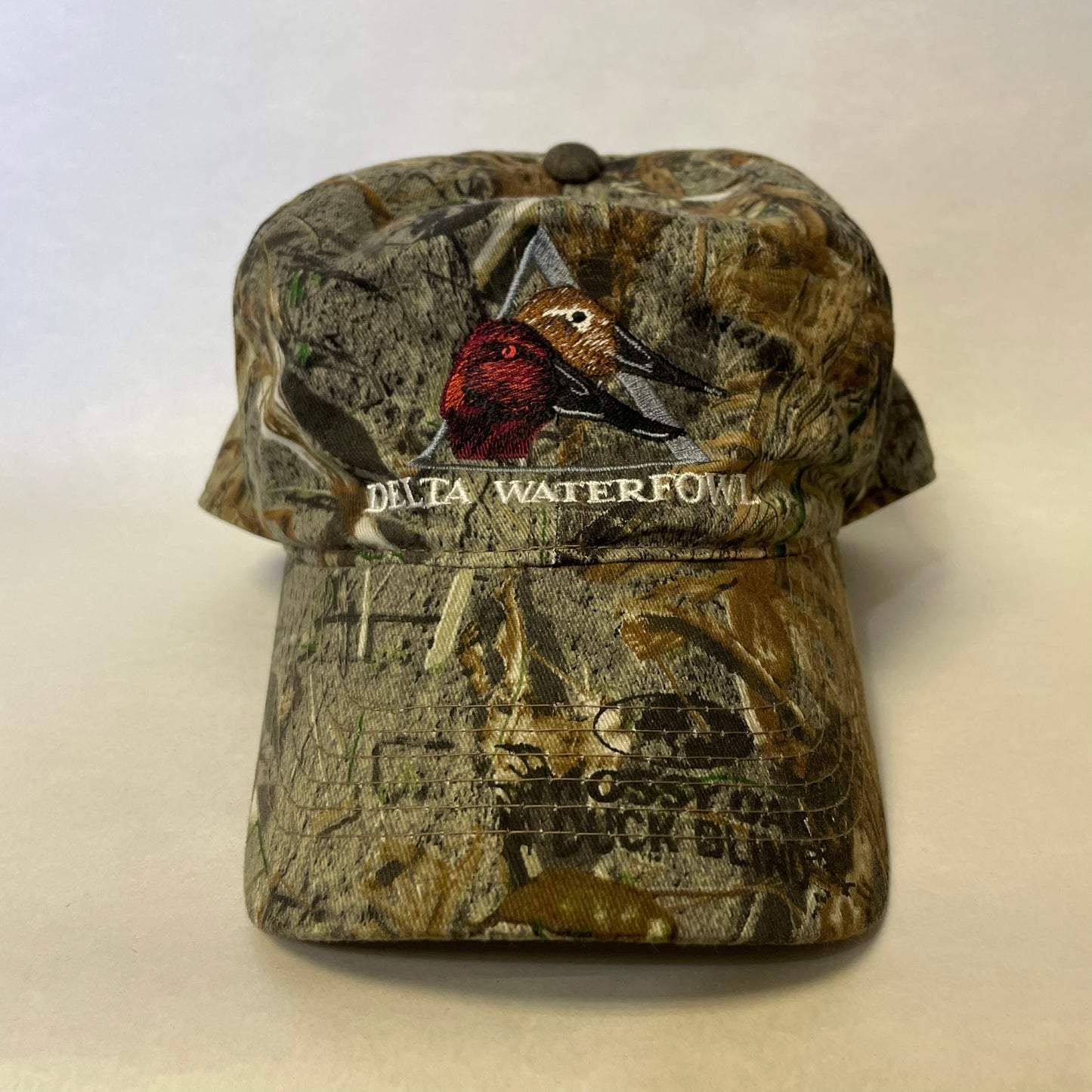 Vintage Delta Waterfowl Camo Strapback Hat