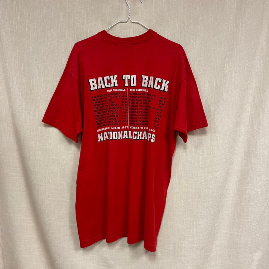Vintage Nebraska Huskers National Champions Shirt XXL
