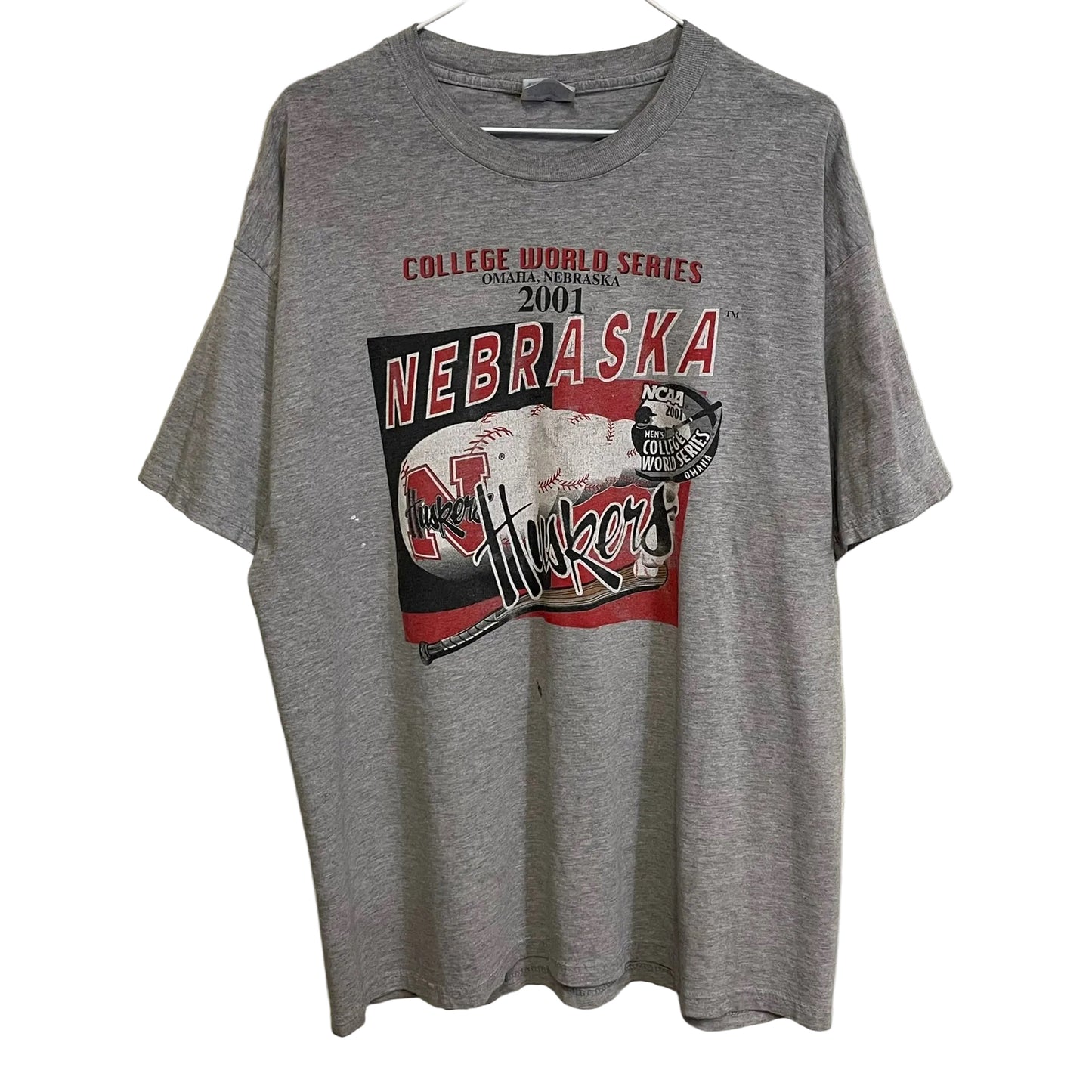 Vintage Nebraska Huskers 2001 College World Series Shirt