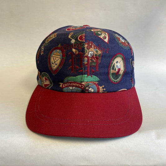 Vintage Golf AOP Strapback Hat