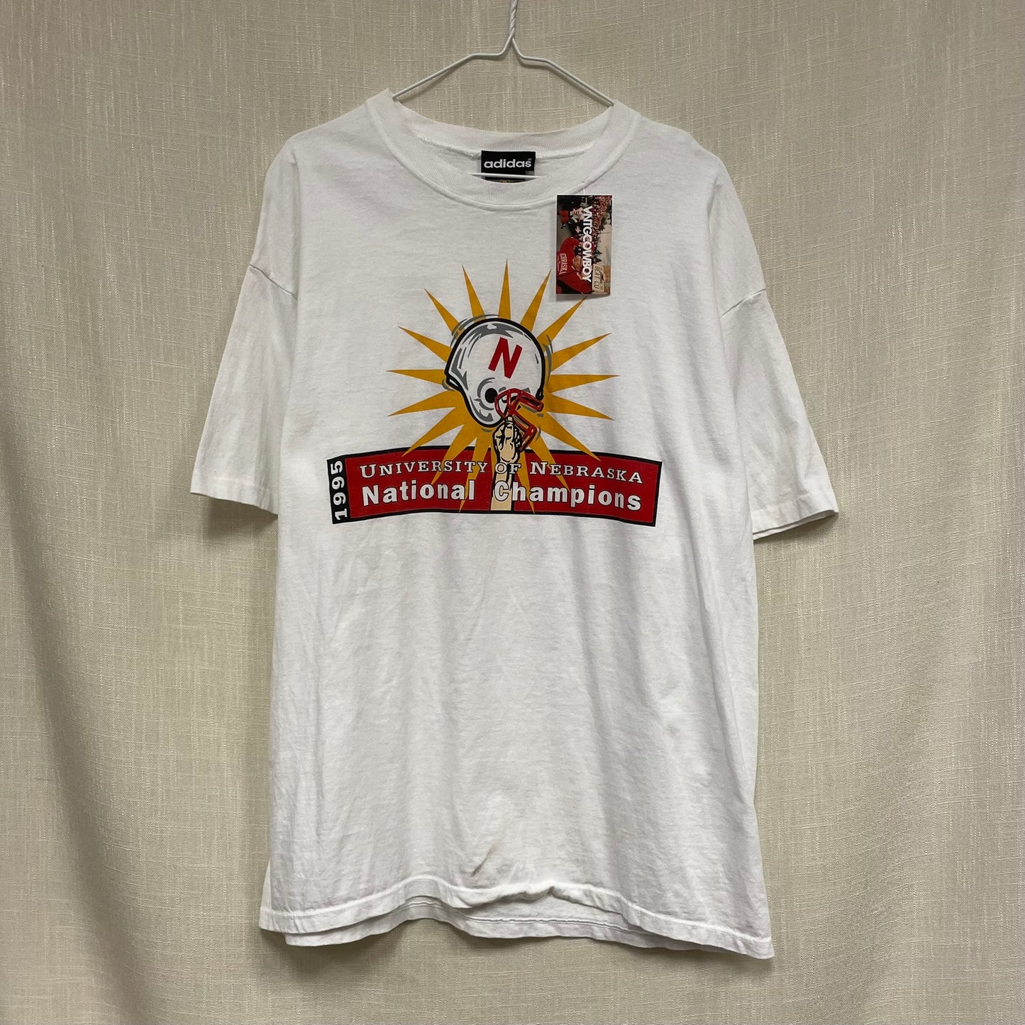 Vintage Nebraska Huskers 1995 National Champions Shirt XL