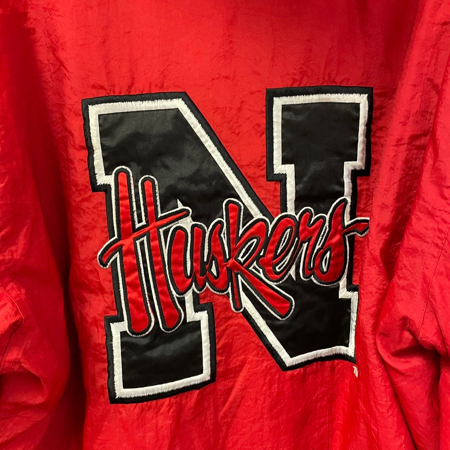 Vintage Nebraska Huskers Windbreaker Jacket L